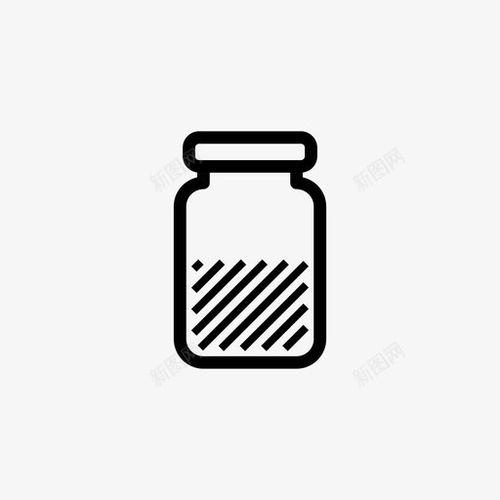 广口罐储存图标 创意设计与免费资源应用指南